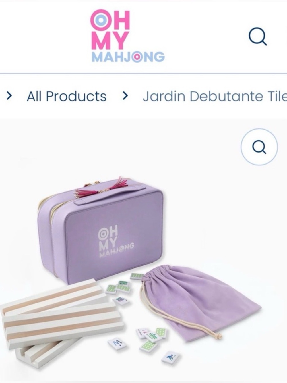 Oh My Mahjong Debutante Jardin Set and Mat!!
